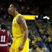 Michigan freshman Spike Albrecht screams after a score in the game against Indiana on Sunday, March 10. Daniel Brenner I AnnArbor.com